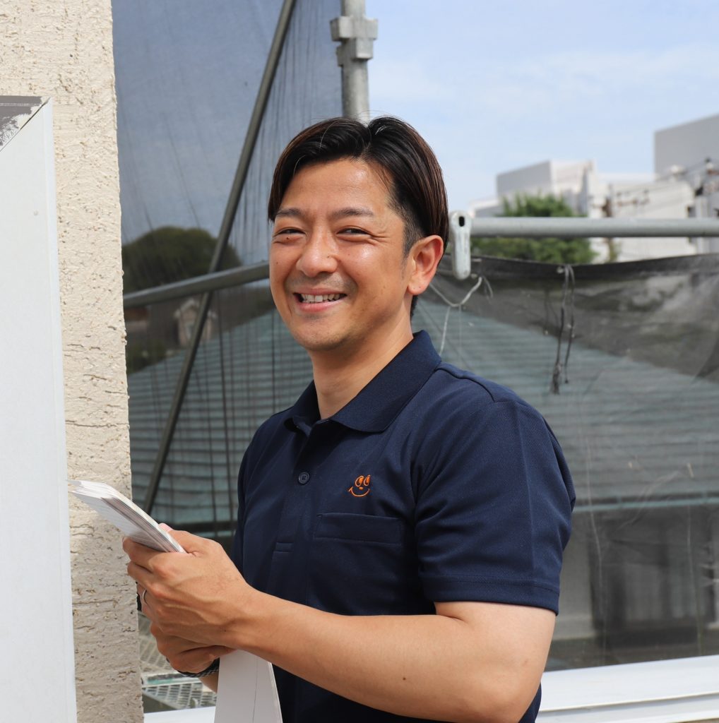 代表取締役の現場写真